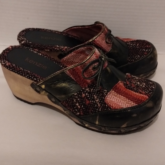 Kenzie Joyous Chucky Patchwork Clogs Y2K - Picture 11 of 16